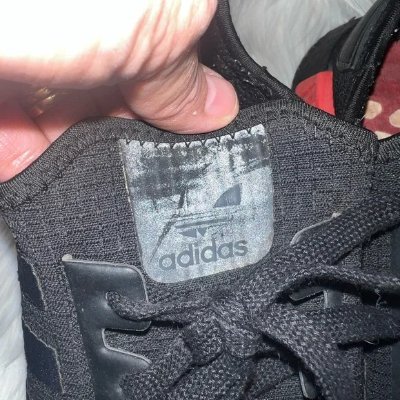 Adidas NMD R1 Core Men’s Black/Solar Red Sneaker Sz 11 - Picture 10 of 12